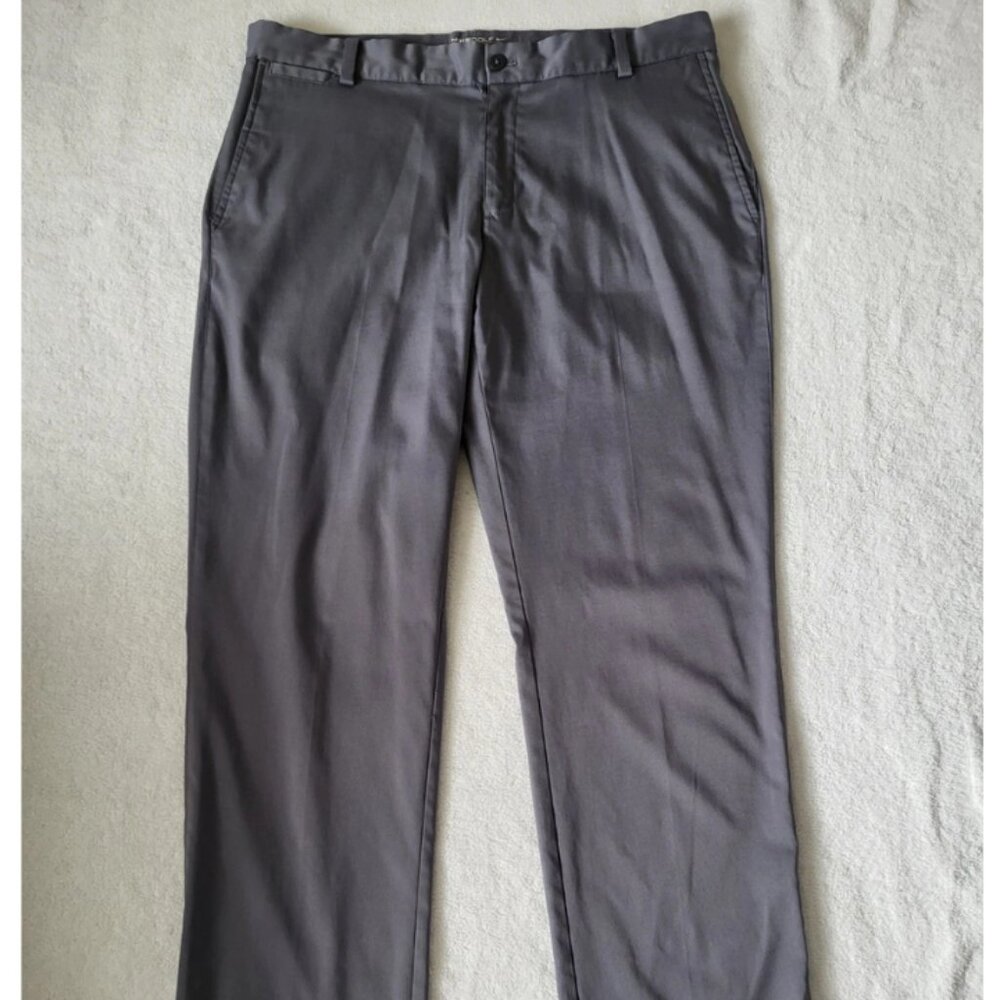 NIKE GOLF DRI-FIT MEN'S GRAY GOLF PANTS/SIZE 34x32 Performance EUC